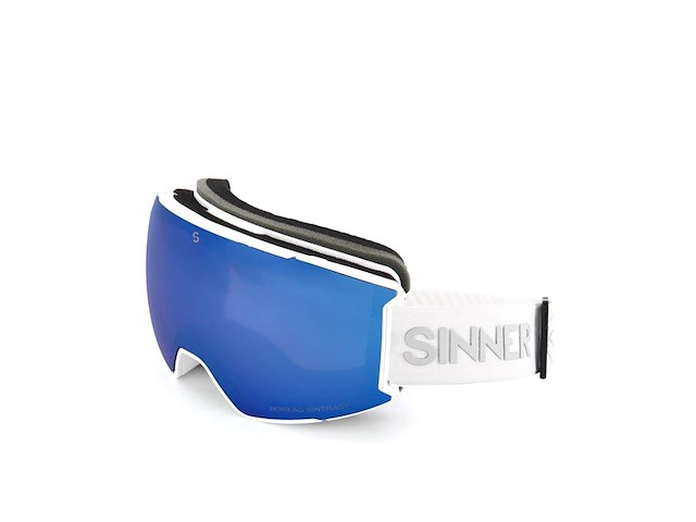 Sinner boreas skibril mat wit unisex one size - afbeelding 1 van  1