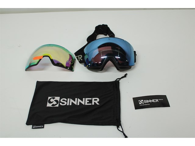 Sinner boreas skibril mat zwart one size - afbeelding 2 van  3