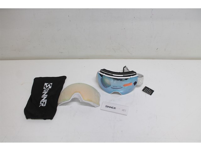 Sinner boreas skibril wit sintrast lens - afbeelding 2 van  3