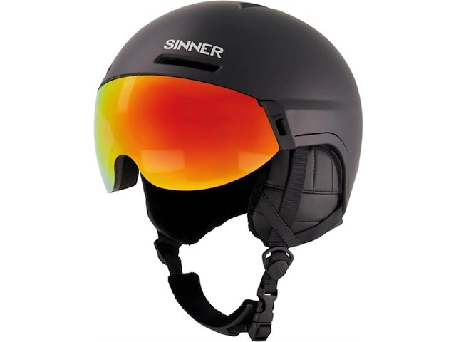 Sinner montblanc visor skihelm zwart maat l - afbeelding 1 van  1