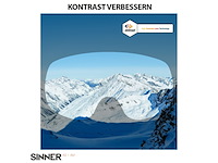 Sinner skibril met condens- en uv-bescherming en dubbele lens mat wit gouden - afbeelding 3 van  3