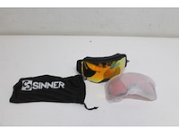 Sinner snowflake skibril zwart incl 2 lenzen - afbeelding 2 van  3