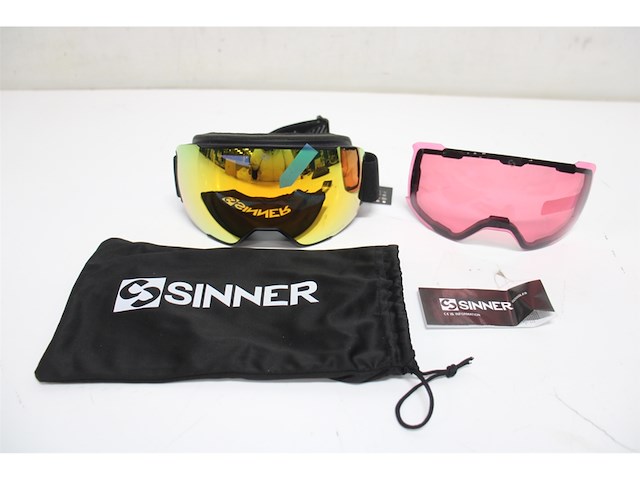 Sinner snowflake skibril zwart incl 2 lenzen - afbeelding 3 van  3