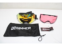 Sinner snowflake skibril zwart incl 2 lenzen - afbeelding 3 van  3