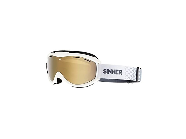 Sinner tico skibril dubbele lens anti-condens mat wit gouden lens - afbeelding 1 van  3