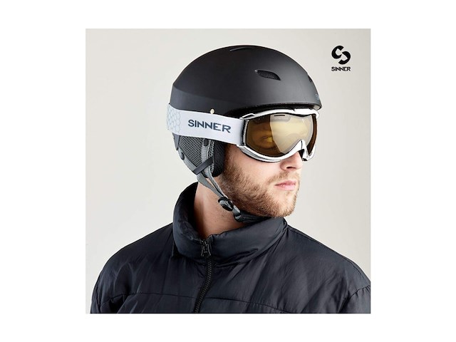 Sinner tico skibril mat wit gouden lens - afbeelding 2 van  3