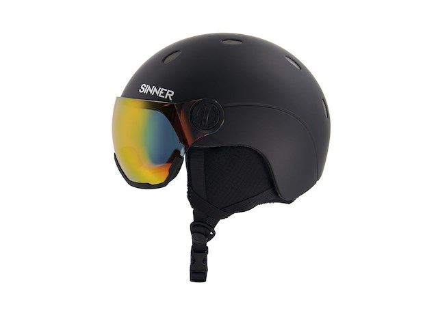 Sinner titan visor ski helm zwart - afbeelding 3 van  3