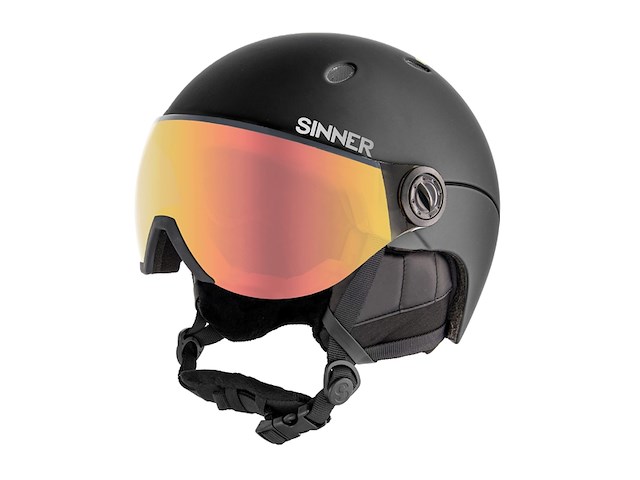 Sinner titan visor skihelm mat zwart maat 61 - afbeelding 1 van  3