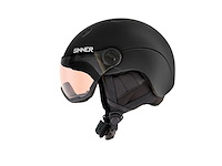 Sinner titan visor trans+ skihelm met vizier matte black - afbeelding 2 van  4