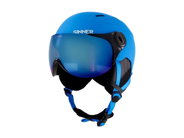 Sinner typhoon visor skihelm blauw maat s - afbeelding 1 van  6