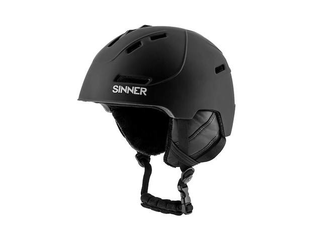 Sinner zilverton mat zwart unisex maat 61 - afbeelding 1 van  6