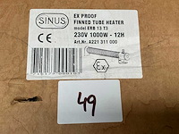 Sinus erb 13 t3 explosieveilige ribbenbuiskachel - afbeelding 2 van  2