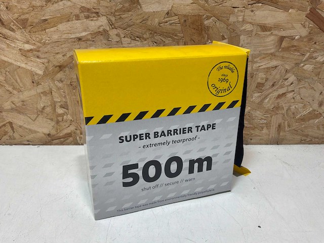 Sip’s united afzetlint geel/zwart 80mm x 500m (10x) - afbeelding 5 van  6