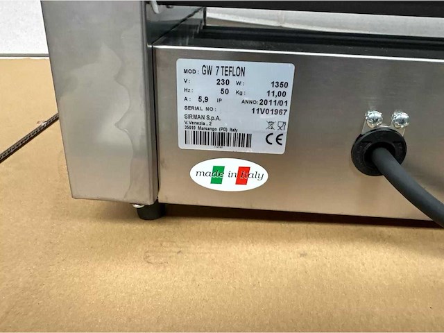 Sirman - gw 7 teflon - wurstel heater - afbeelding 5 van  5