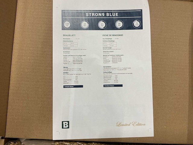 Siron9 blue do it self beerkit (16x) - afbeelding 3 van  5