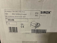 Sirox 400v 125a 5p 835.456 cee-wandcontactdoos (4x) - afbeelding 2 van  3