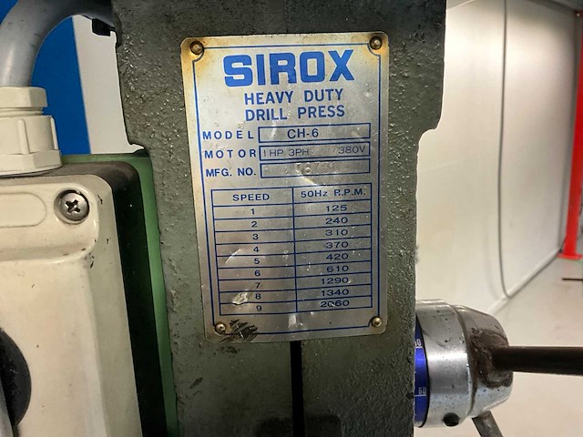Sirox ch-6 kolomboormachine - afbeelding 8 van  9