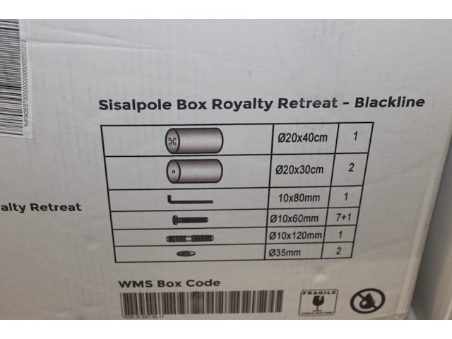 Sisal pole biox roaylty krappaal onderdelen 1x - afbeelding 5 van  5