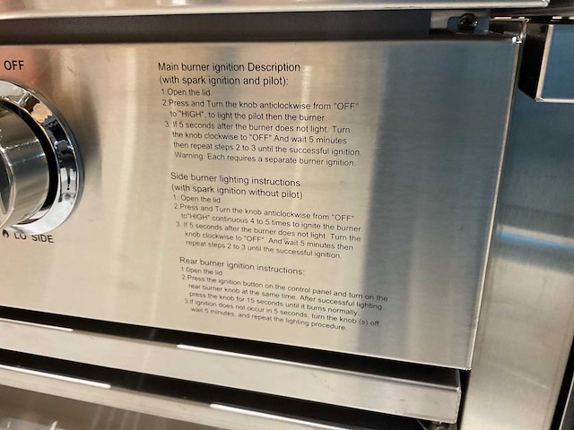 Six burner bbq ho06b01 buiten keuken - afbeelding 40 van  40