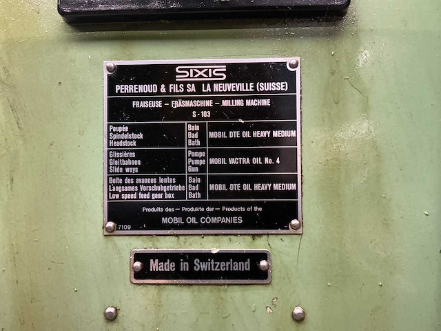 Sixis s-103 freesmachine - afbeelding 7 van  14