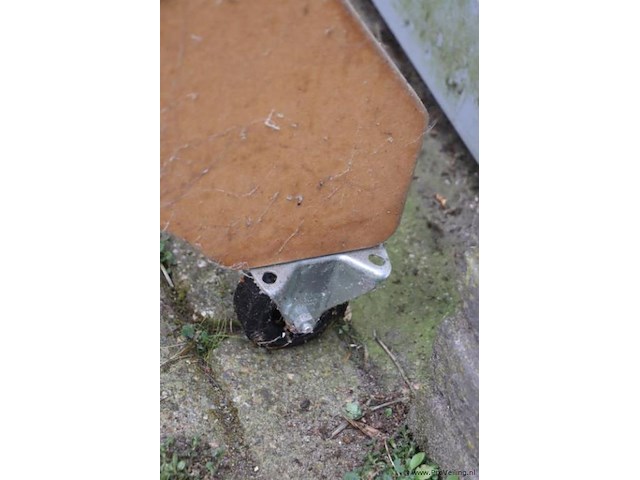 Sjorbanden slatwall rek op wielen - afbeelding 5 van  7