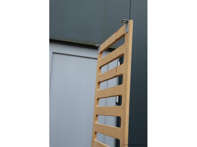 Sjorbanden slatwall rek op wielen - afbeelding 6 van  7