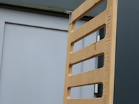 Sjorbanden slatwall rek op wielen - afbeelding 6 van  7