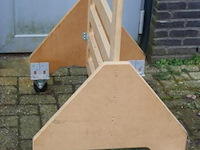 Sjorbanden slatwall rek op wielen - afbeelding 7 van  7