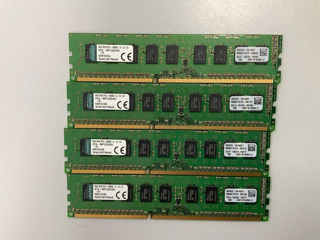 Sk hynix 32gb (2x 16gb(2rx8)) pc3-10600e-9-13-e3 sticks - afbeelding 1 van  2