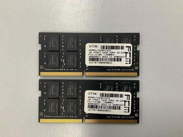 Sk hynix 32gb(2x 16gb) ddr4 ram sticks - hma82gs6afr8n-uh (2x) - afbeelding 2 van  2