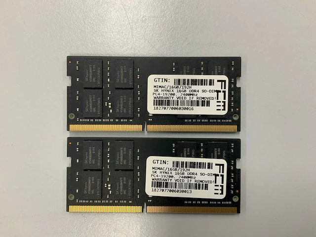 Sk hynix 32gb(2x 16gb) ddr4 ram sticks - hma82gs6afr8n-uh (2x) - afbeelding 2 van  2