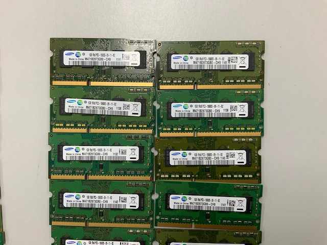 Sk hynix/samsung/micron technology 57gb(57x 1gb) ddr3 so-dimm pc3-10600s sticks - afbeelding 2 van  5