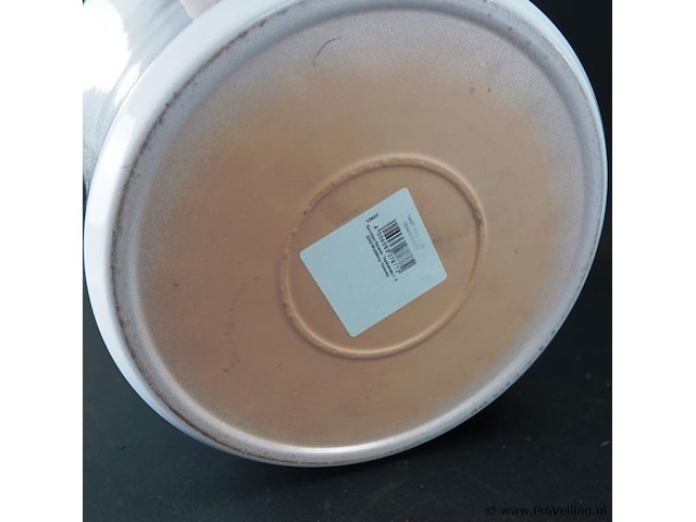 Sk witte keramische bloempot, model 2110 - afbeelding 5 van  5