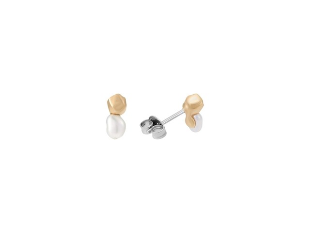 Skagen agnethe pearl dames oorbellen goudkleurig - afbeelding 2 van  4