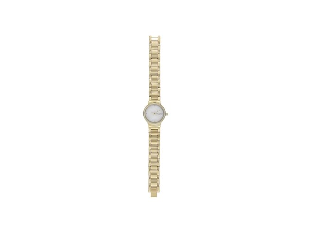 Skagen freja lille dames horloge 26 mm goudkleurig - afbeelding 2 van  5