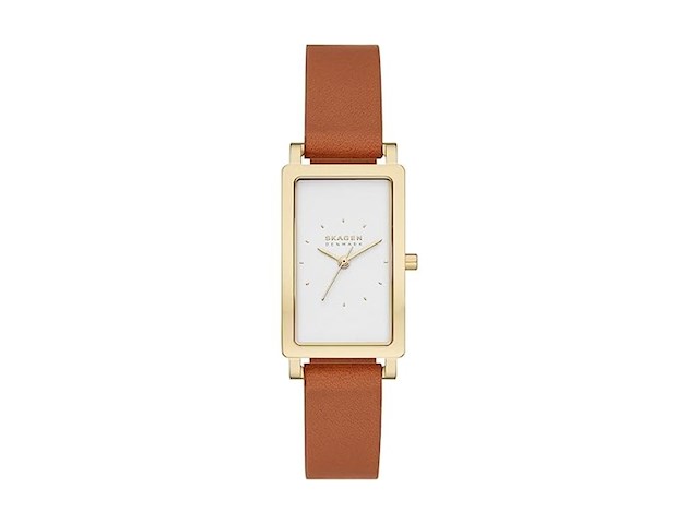 Skagen hagen skw3097 dames horloge 22 mm bruin - afbeelding 1 van  1