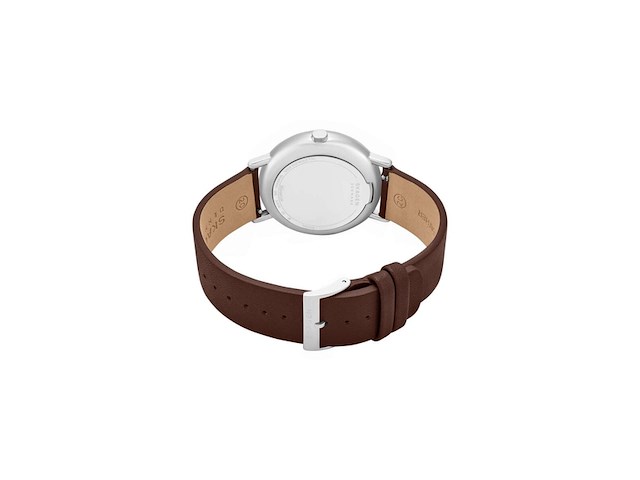 Skagen signatur heren horloge 40 cm zilverkleurig - afbeelding 3 van  4