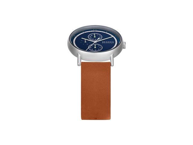 Skagen skw6943 heren analoge quartz horloge met lederen band - afbeelding 1 van  4
