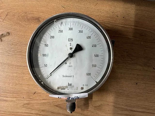Skalenwert manometer tot 600bar - afbeelding 2 van  3