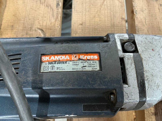 Skandia/kress sblr8814r boormachine - afbeelding 2 van  4