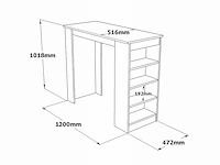 Skåne home - bartafel - larex-pine - 120 x 50 cm