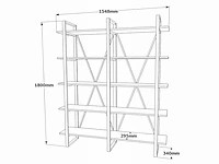 Skåne home - boekenkast - baroque - 155 x 180 cm - afbeelding 5 van  5