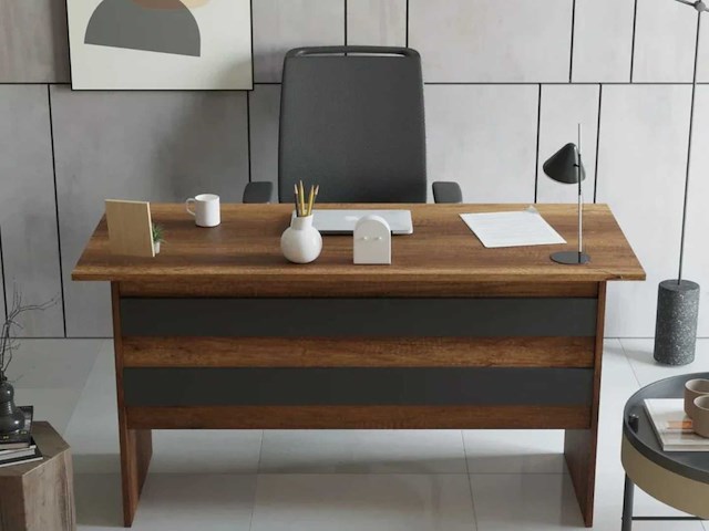 Skåne home - bureautafel - baroque/ anthracite 140 x 60 cm - afbeelding 2 van  6