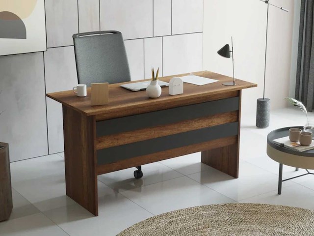 Skåne home - bureautafel - baroque/ anthracite 140 x 60 cm - afbeelding 3 van  6