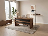 Skåne home - bureautafel - baroque/ anthracite 140 x 60 cm - afbeelding 4 van  6