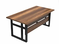 Skåne home - bureautafel - baroque/zwart - 180 x 90 cm - afbeelding 3 van  5