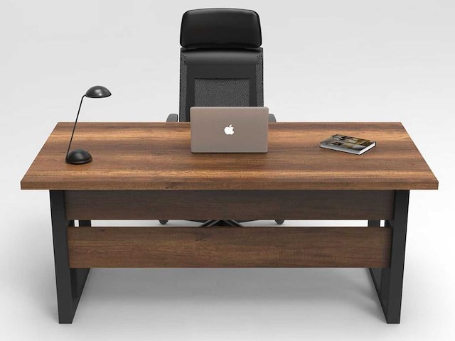 Skåne home - bureautafel - baroque/zwart 180 x 90 cm - afbeelding 2 van  5