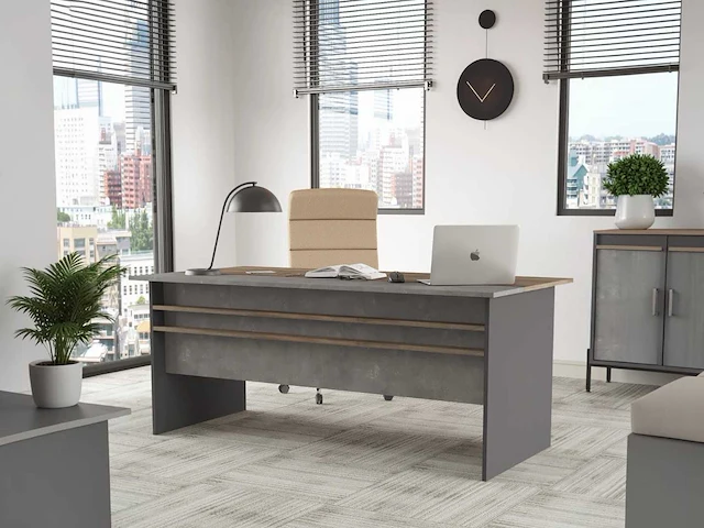 Skåne home - bureautafel - cura concrete - 180 x 90 cm - afbeelding 1 van  5