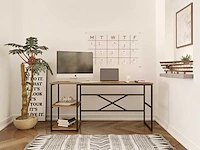Skåne home - bureautafel - pine/zwart 160 x 60 cm - afbeelding 2 van  6