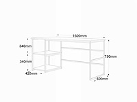 Skåne home - bureautafel 160 x 60 cm - afbeelding 5 van  6